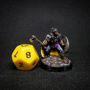 Painted Dwarf/Halfling/Gnome Fighter/Paladin - Bad Squiddo Games - D&D/Pathfinder/TTRPG