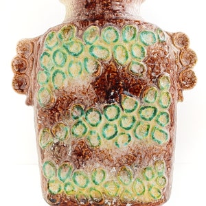 West Germany Fat Lava Domino Decor Ceramic Vase by Dümler