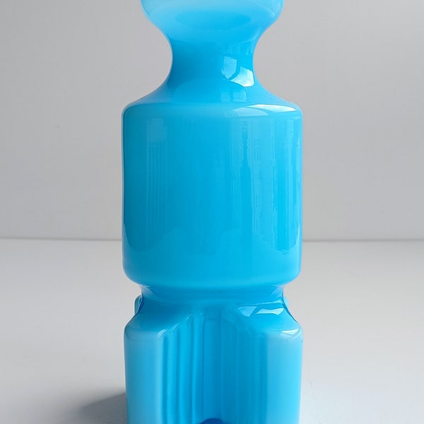Space Age Scandinavian Glass Rare Vintage Rocket Vase, 1960s