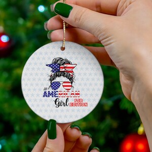 FJB Christmas Ornament, FJB Messy Bun Ornament, Fjb Ornaments, Proud Member of The Fjb Club, Fjb Let&#39;s Go Brandon, FJB Edition Ornament