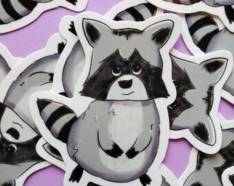 Raccoon Sticker: Trash Panda 3 inch Sticker
