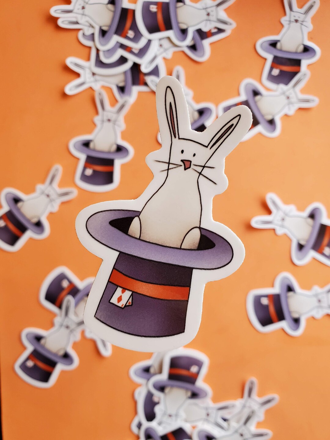 Magic Bunny Vinyl Sticker: Magician Hat, Waterproof, 3 Inch - Etsy