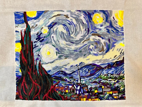 Embroidination of Starry Night