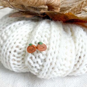 Pumpkin Earring Studs
