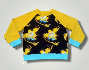 Homer and Bart Simpsons sweatshirt for boys and girls