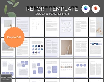 Professional Report Template - Editable Report with Visuals and Appendix