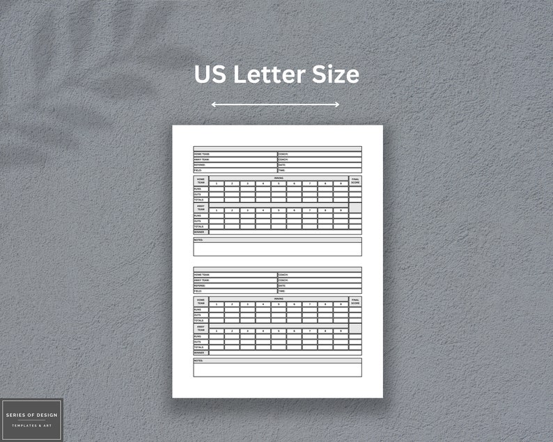 Kickball Score Sheets Your Essential Kickball Game Tracker Printable