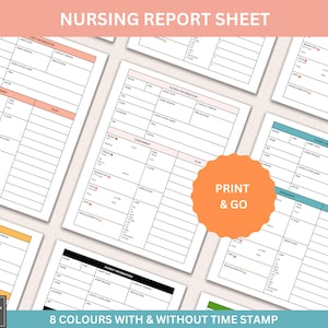 Nursing Report Sheet Printable Med Surg - Nurse Brain, ICU Report Sheet for RN, Patient Assessment, Nurse Brain, SBAR Nurse Sheet
