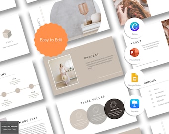 Professional Minimalist Presentation Template - Editable Google Slides, PowerPoint, Canva, Keynote