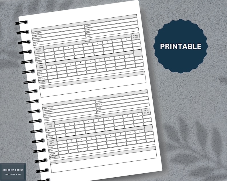 Kickball Score Sheets Your Essential Kickball Game Tracker Printable