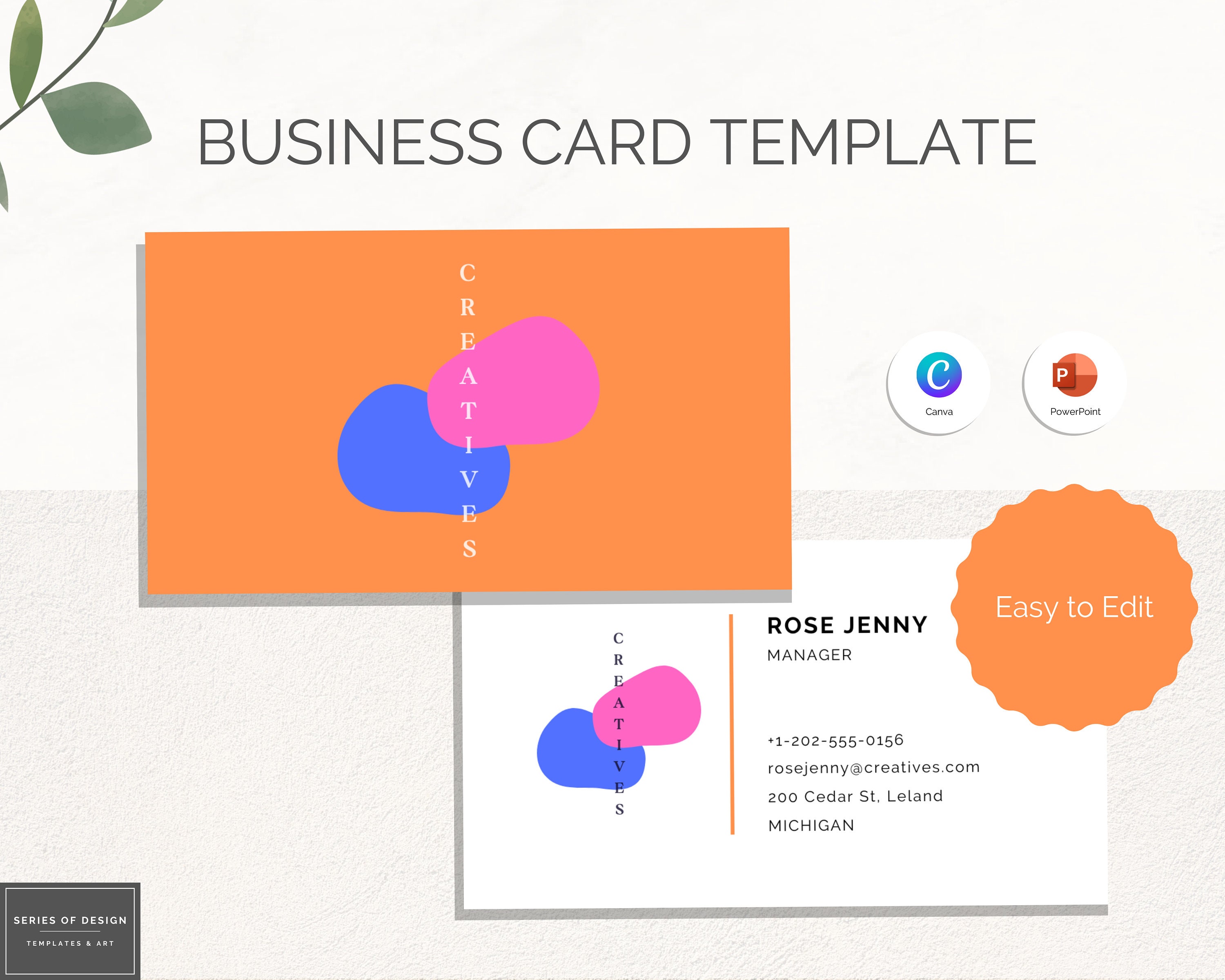 Powerpoint Business Card Template