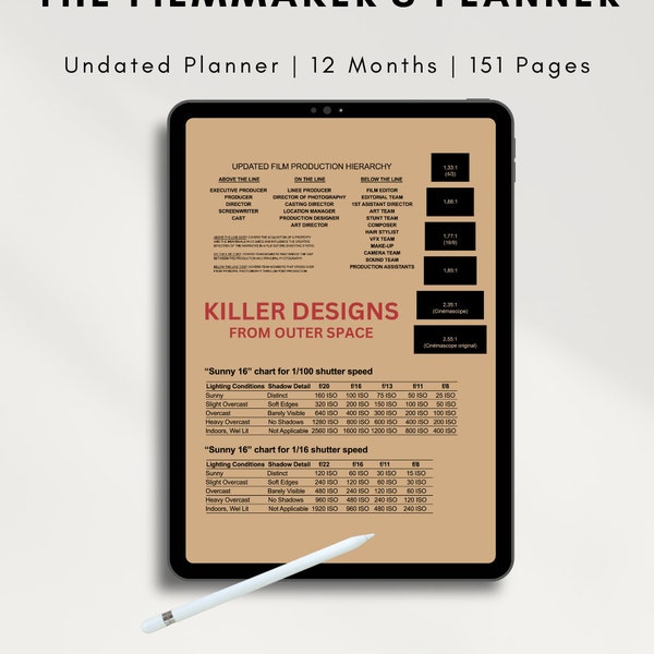 The Filmmaker's Planner (151 Pages)