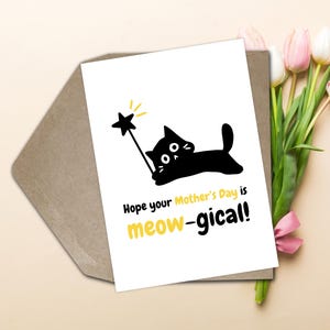 Divertente biglietto per la festa della mamma Divertente biglietto per la festa della mamma con gatto Gatto biglietto per la festa della mamma con gatto Mamma biglietto per la festa della mamma con mamma Mamma biglietto per la festa della mamma con gatto nero