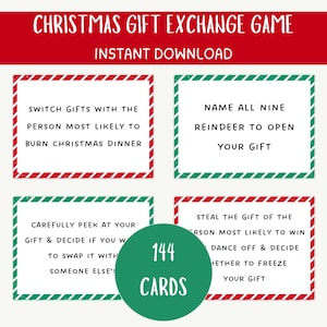 Spel voor het uitwisselen van witte olifanten Spel voor het uitwisselen van kerstcadeaus Spel voor het uitwisselen van witte olifanten
