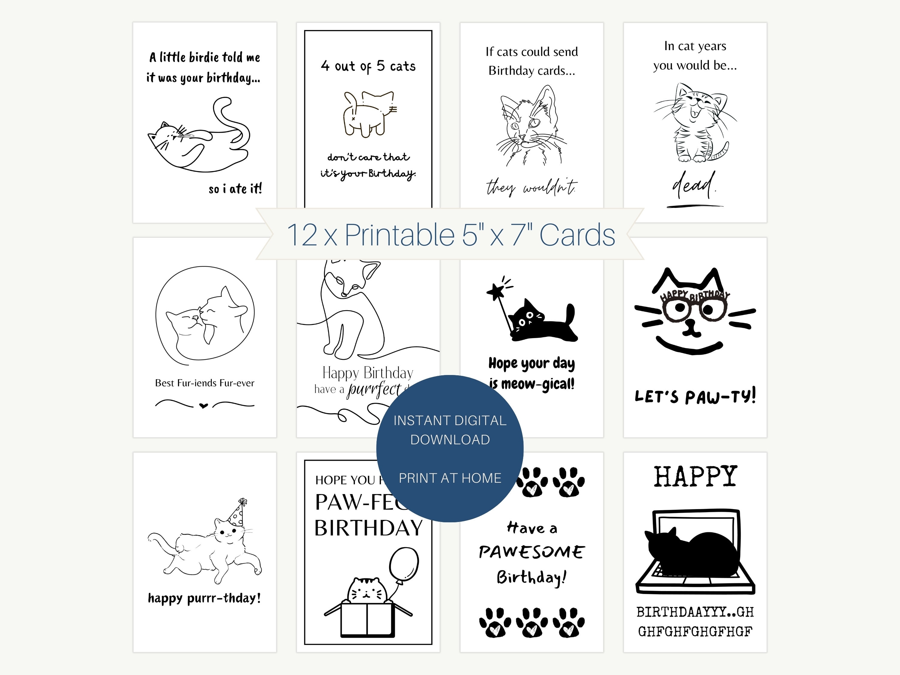 Cartes D'Anniversaire Pour Papa De La Part Du Chat  Best Cat Dad Ever