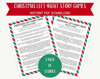 Left Right Christmas Game, Christmas Left Right Game, Left Right Poem Right Left Game, Right Left Christmas Game, Left Right Christmas Story
