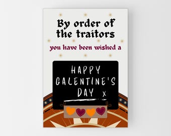 Traitor Galentine Card, Funny Galentine's Day Card, Traitor Card Galentine, The Traitors TV Show Happy Galentine Day Card for Best Friend
