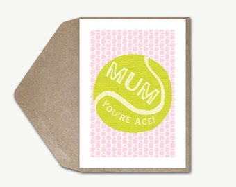 Twizler - Carte De Tennis Amusante – Carte D'anniversaire Amusante Pour Homme Ou Femme – Carte Vierge à L'intérieur Pour Lui Ou Elle – Carte