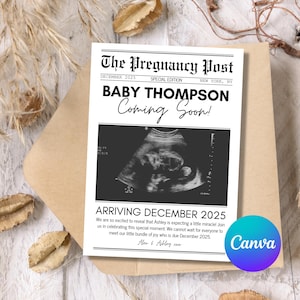 Faire-part de bébé dans le journal Modèle de faire-part de bébé Faire-part de bébé dans le journal Faire-part de grossesse dans un journal Faire-part de grossesse dans un journal