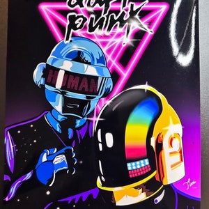 Daft Punk Glossy Print 8.5 x 11 in