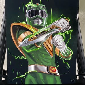 Green Power Ranger 8.5 x 11 in Print