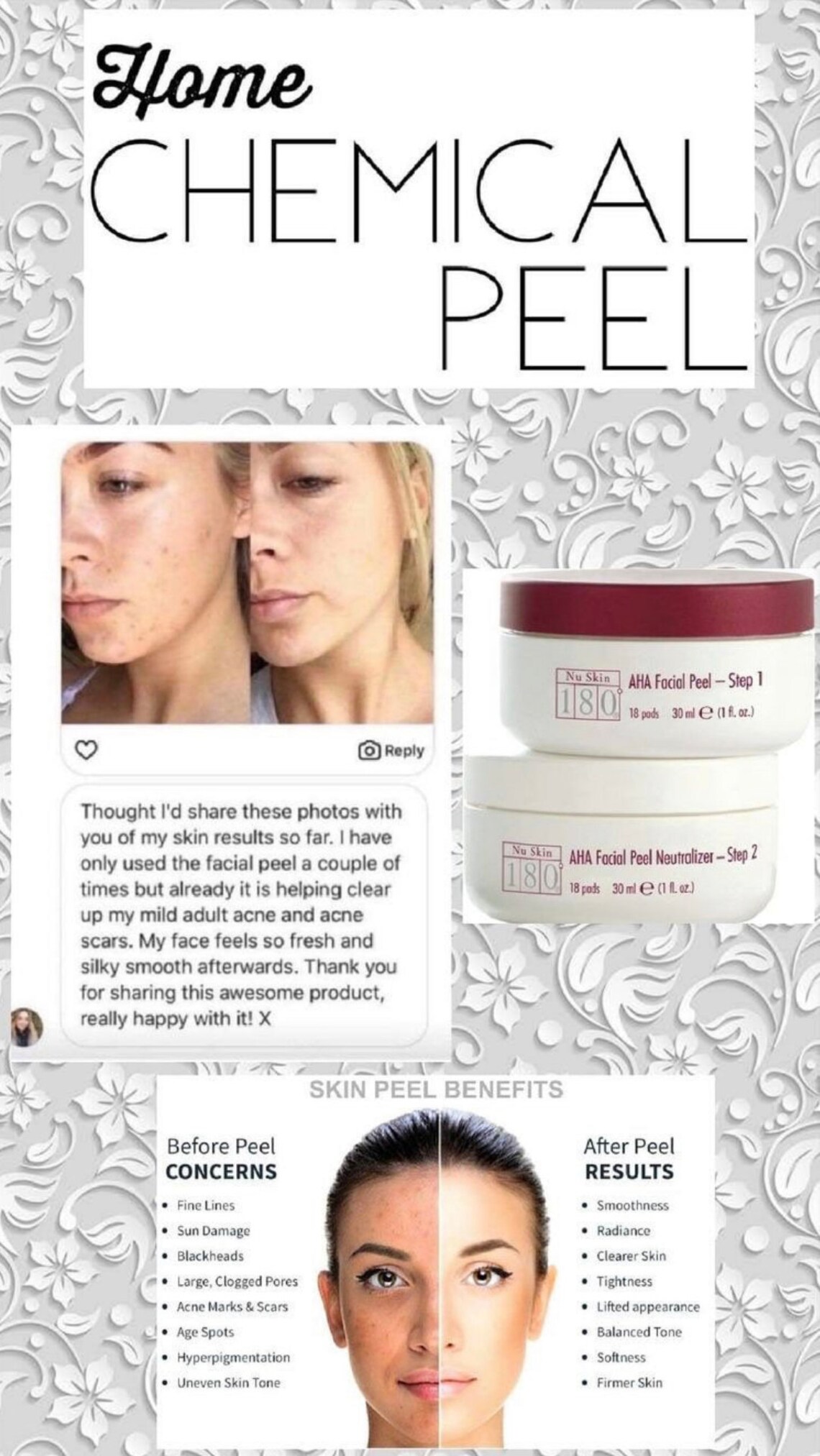 180 AHA Facial Peel and Neutralizer With Free 180 Facewash Etsy