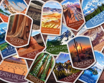 Custom Order for all 63 National Park Stickers