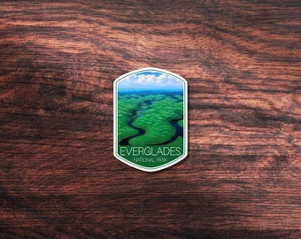 Everglades National Park Sticker, Great for Hydroflask, Laptop, or outdoors. Waterproof Vinyl Sticker