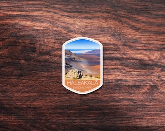 Haleakalā National Park Sticker, Great for Hydroflask, Laptop, or outdoors. Waterproof Vinyl Sticker