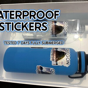 Oregon Coast Haystack Rock Waterproof Sticker | Rugged Formula image 2