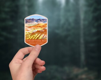 John Day Fossil Beds Park Sticker, Great for Hydroflask, Laptop, or outdoors. Waterproof Vinyl Sticker