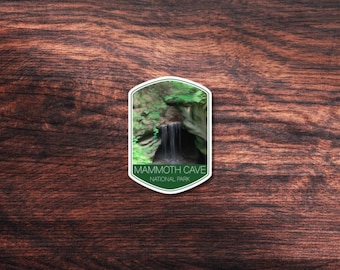 Mammoth Cave National Park Sticker, Great for Hydroflask, Laptop, or outdoors. Waterproof Vinyl Sticker