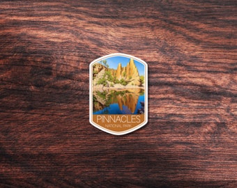 Pinnacles National Park Sticker, Great for Hydroflask, Laptop, or outdoors. Waterproof Vinyl Sticker