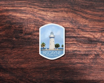 Biscayne National Park Sticker, Great for Hydroflask, Laptop, or outdoors. Waterproof Vinyl Sticker