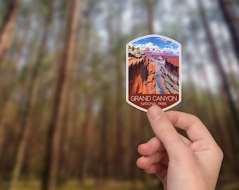 Grand Canyon National Park Sticker, Great for Hydroflask, Laptop, or outdoors. Waterproof Vinyl Sticker