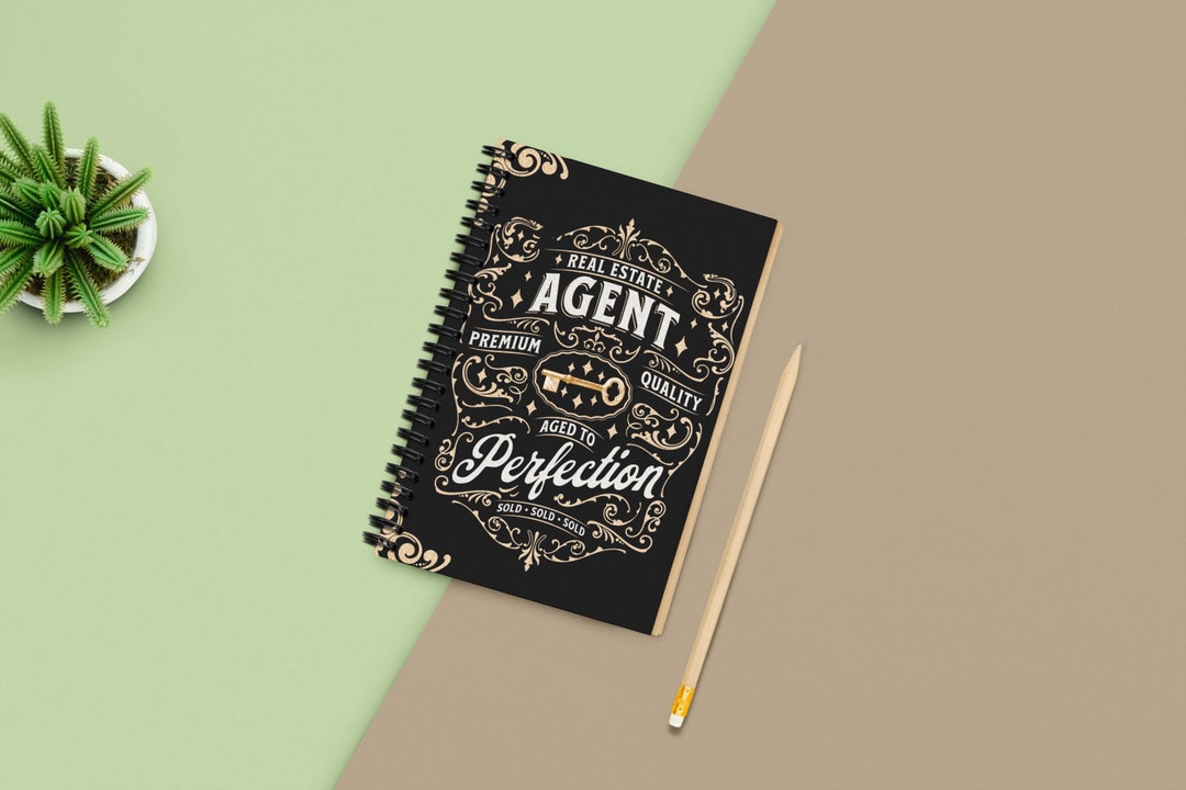 Antique Inspired Notebook for Brokers and Real Estate Agents - Etsy