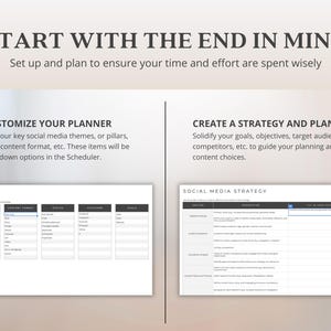 K&ouml;nnte beinhalten: Ein druckbares Arbeitsblatt zur Planung einer Social-Media-Strategie. Das Arbeitsblatt enth&auml;lt Abschnitte zum Einrichten Ihrer Social-Media-Konten, zum Erstellen einer Strategie und eines Plans sowie zum Anpassen Ihres Planers.