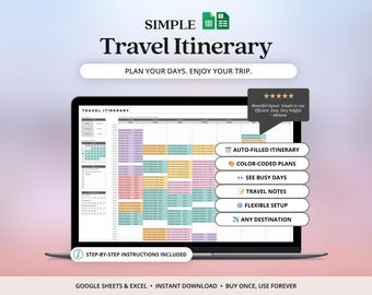 Travel Itinerary Template For Family Christmas Vacation Planner Google Sheets Excel Girls Trip Itinerary Template Cruise Planner Road Trip