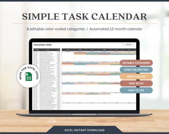 Downloadable Calendar 2025 Template Excel Task Tracker Spreadsheet Calendar Template Excel Business Tracker Excel To Do List Template Excel