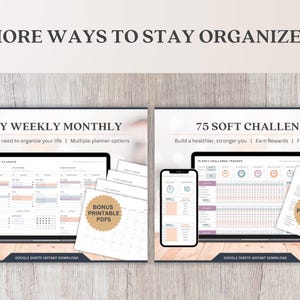 Habit Tracker Digital Planner 2025 Weekly Monthly Planner