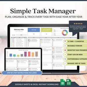 Aufgaben-Tracker-Vorlage Google Sheets Aufgaben-Manager-Arbeitsblatt für kleine Unternehmen Projekt-Manager-Vorlage Life-Manager-Vorlage für Unternehmen