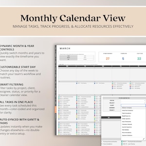 Multi Project Management Tracker Template for Small Business Client Tracker Google Sheets Gantt Chart Template Project Budget Kanban Board image 12