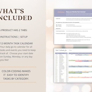 Busy Mom Planner Digital Calendar Template Editable Chore Chart for ...
