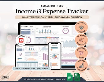 Bookkeeping Business Expenses Tracker Bookkeeping Tracker Spreadsheet Business Expenses Income And Expense Tracker Profit Loss Spreadsheets