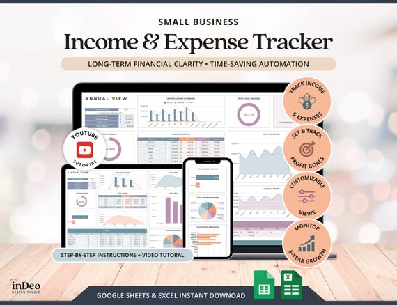Bookkeeping Business Expenses Tracker Bookkeeping Tracker Spreadsheet Business Expenses Income And Expense Tracker Profit Loss Spreadsheets