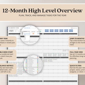 Multi Project Management Tracker Template for Small Business Client Tracker Google Sheets Gantt Chart Template Project Budget Kanban Board image 13