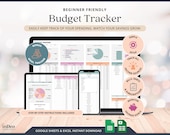 Beginner Budget Spreadsheet Excel Google Sheets Expenses Tracker Simple Budget Planner Spreadsheet Excel Income Savings Debt Bill Tracker