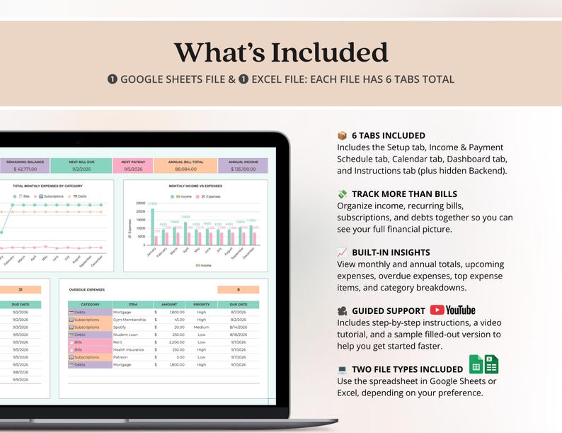 Excel Income and Expense Tracker