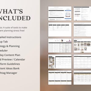 Social Media Management Template Calendar