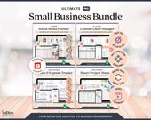 Small Business Spreadsheet Service Business Expense Tracker Project Gantt Chart Marketing Planner Social Media Organizer CRM Google Sheet